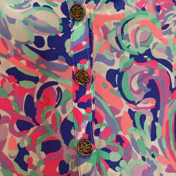 Lilly Pulitzer Elsa Silk Blouse! - Picture 2 of 3